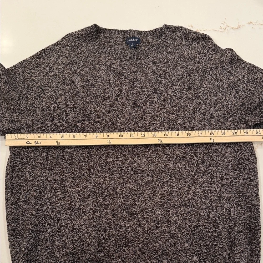 J.Crew Lambswool Blend Crewneck Sweater Gray Knit Classic Men’s Large